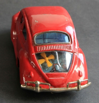 Bandai Volkswagen Beetle 1968 tinmodel with glasmotor batterie operated (6689)